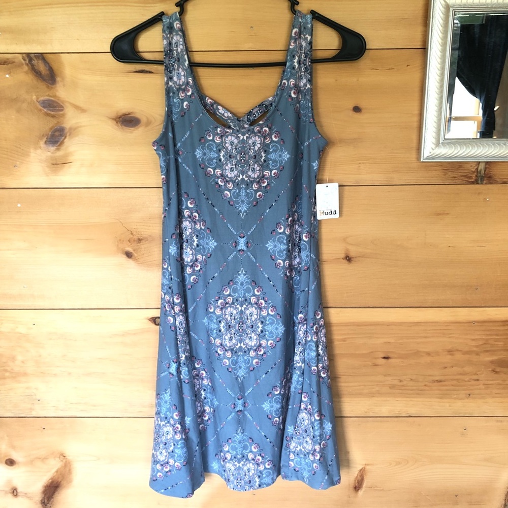 Mudd Cross Back Sueded Jersey XS Dress